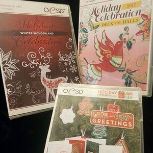 OESD Holiday Emboidery CD Designs, NWT, Bundle of 3 CDs